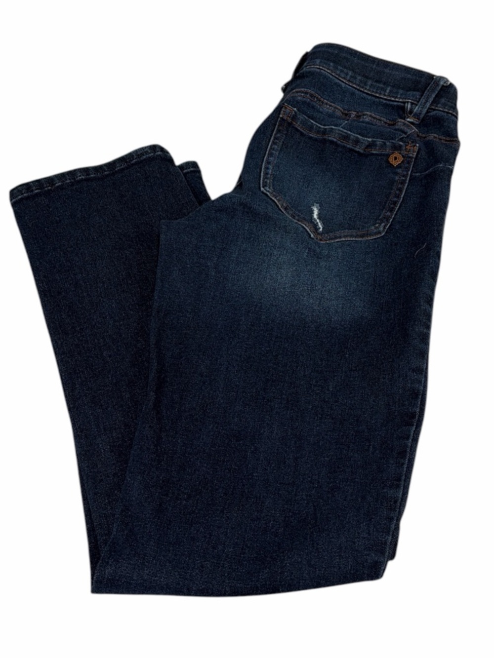 Democracy Ab’solution Dark Wash Slim Straight Jeans Size 4 Tummy Control Stretch - Picture 2 of 7